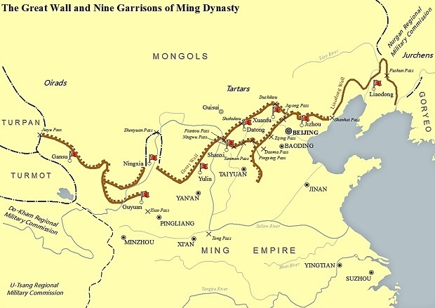 great wall of china on map Great Wall Of China Facts History Maps Travel Tips Tours great wall of china on map